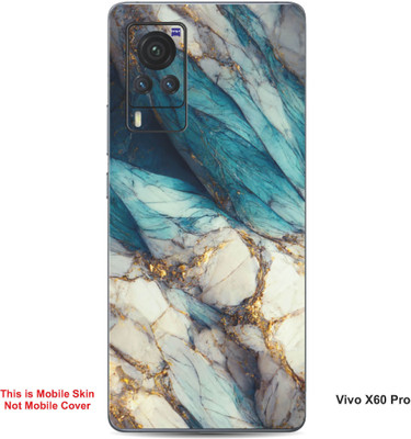 VYBE The Smart Choice Vivo X60 Pro Abstract Embossed Mobile Skin(Hippie Blue 11)
