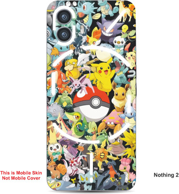 VYBE The Smart Choice Nothing 2 Pokemon Embossed Mobile Skin(Sun Yellow Multi A2)