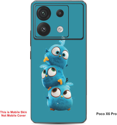 VYBE The Smart Choice Poco X6 Pro Jay,Jake & Jim Embossed Mobile Skin(Sea Blue A4)