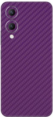 Vcare GadGets Vivo Y17s Mobile Skin(Fiber Carbon Purple)