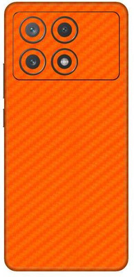 Vcare GadGets Fiber Carbon Orange Poco X6 Pro 5G Mobile Skin(Orange)