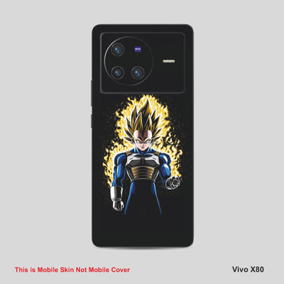 VYBE The Smart Choice Vivo 80X Vegeta Mobile Skin Mobile Skin(Sunglow Yellow 16)