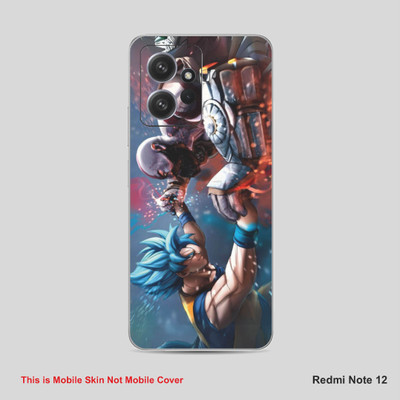 VYBE The Smart Choice Redmi Note 12 Goku & Kartos Mobile Skin Mobile Skin(Wild Blue A32)