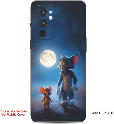 VYBE The Smart Choice One Plus 9RT Tom & Jerry Embossed Mobile Skin(Dark Slate Grey 22)