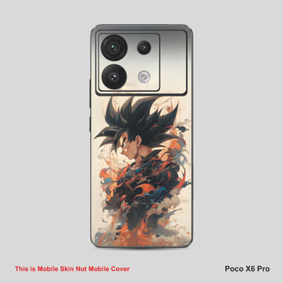 VYBE The Smart Choice Poco X6 Pro Goku Mobile Skin Mobile Skin(Dairy Cream A16)