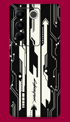 SkinoMania Vivo V27 Pro 5G Mobile Skin(B-&-W-Cyber)