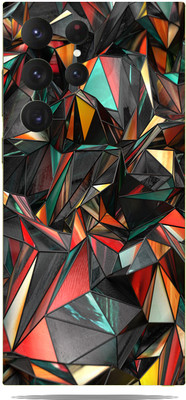 WeCre8 Skin's samsung s23 ultra Mobile Skin(polygon-red Multicolor Skin)