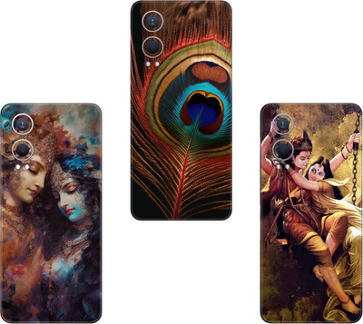 wrap craft HUAWEI P60 PRO(PACK OF 3)Camera&Back Protector Premium Vinyl Mobile Skin(Multicolor)