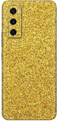 Vcare GadGets Vivo V20 SE Mobile Skin(Glitter Gold)