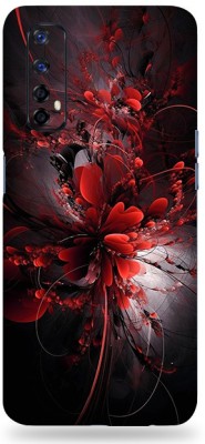 AsSkin Realme 7 Mobile Skin(Red Flower Skin With High Matte Finish)