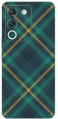 Vcare GadGets Green Tartan Vivo Y200 5G Mobile Skin(Multicolor)