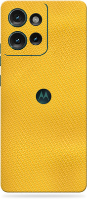 WeCre8 Skin's Motorola Edge 50 5G Mobile Skin(yellow CF)