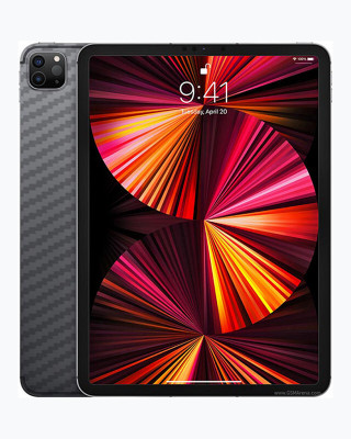 candeal mart Apple iPad Pro 11 (2021) 11 inch 3rd Gen Back skin sticker / Vinyl wrap Mobile Skin(Carbon Fiber 3D ,Transparent)
