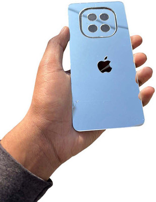 TWUAOP REALME C63 5G MOBILE SKIN ACRYLIC SHEET MIRROR BACK PANNEL APPLE Mobile Skin(Silver)