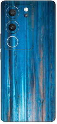Vcare GadGets Blue Wooden Vivo V29 5G Mobile Skin(Multicolor)