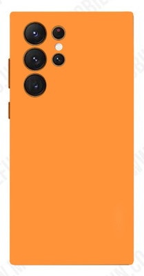 Pochanki Samsung S23 Ultra 5G Mobile Skin(Ultra Super Orange Matte Matte Skin With Matte Finish.)