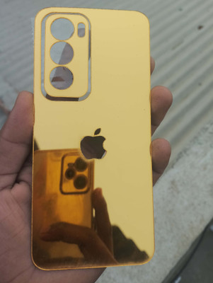 MOKPLZ OPPO RENO 12 PRO 5G GOLDEN MIRROR BACK PANNEL Mobile Skin(GOLDEN)
