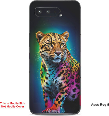 VYBE The Smart Choice Asus Rog 5 Leopard Embossed Mobile Skin(Dirty Blue 4)