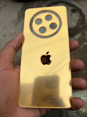 TWROP OPPO F27 5G ACRYLIC MIRROR BACK PANNEL Mobile Skin(Gold)