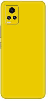 Vcare GadGets Vivo V20 Pro Mobile Skin(Yellow Glossy)