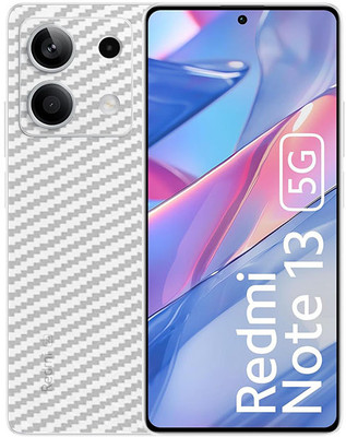 candeal mart Xiaomi Redmi Note 13 5G skin sticker back/Vinyl wrap/Protective film/rear skin Mobile Skin(Carbon Fiber,Transparent)
