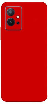 TJ CREATION VIVO T1 5G Mobile Skin(Red Matte Skin With High Matte Finish.)