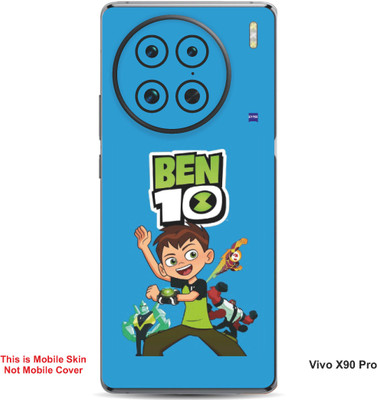VYBE The Smart Choice Vivo X90 Pro Ben 10 Embossed Mobile Skin(Curious Blue B15)