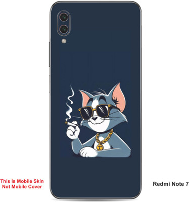 VYBE The Smart Choice Redmi Note 7 Tom Embossed Mobile Skin(Dark Blue Grey A1)