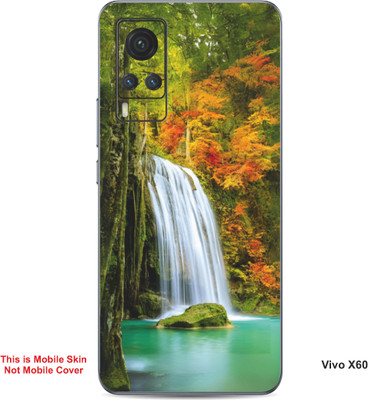 VYBE The Smart Choice Vivo X60 Naturel Mobile Skin(Dirty Orange, Green 10)