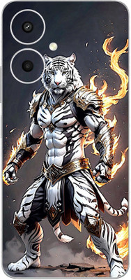 mehra Redmi 13C 5G Fighter lion 3D PremiumFullBack & SideCoverageTheme Mobile Skin(Multicolor)