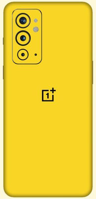 Vcare GadGets One Plus 9 RT 5G Skin Back Side With Camera Protection High Quality Premium Mobile Skin(Matte Yellow)