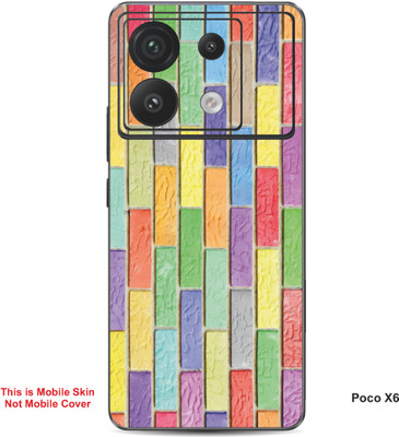 VYBE The Smart Choice Poco X6 Art Embossed Mobile Skin(Storm Dust 1)