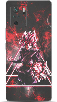 VYBE The Smart Choice Redmi Note 10 Goku Mobile Skin Mobile Skin(Jet Black 26)