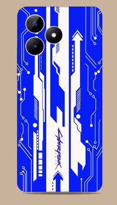 SkinoMania Realme C53 Mobile Skin(Blue-Cyberpunk Multicolor Mobile Skin)