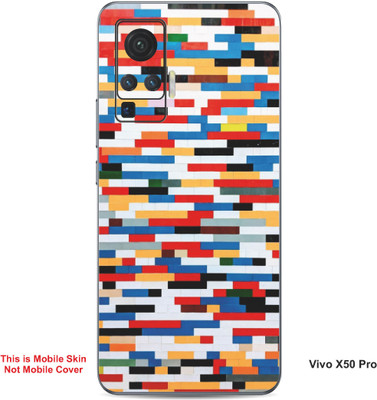 VYBE The Smart Choice Vivo X50 Pro Art Embossed Mobile Skin(Rose Madder 9)