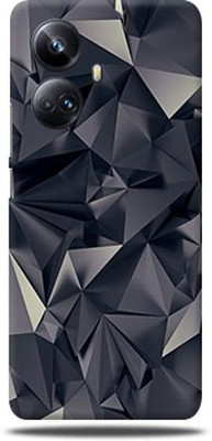 Mclaxa REALME 10 PO PLUS, Black Polygon For realme 10 pro plus 5g, Realme 10 Pro Plus 5G Mobile Skin(Black Polygon skin (Only Back Panel Coverage))