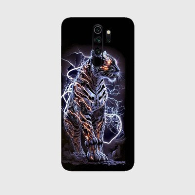 yug emporium MI REDMI NOTE 8 PRO 3D BLACK LION, CRAFTING THE KING OF BEASTS Mobile Skin(Black)