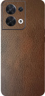 TJ CREATION OPPO Reno8 5G Mobile Skin(Ultra Super Brown Leather Skin With High Matte Finish.)