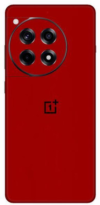 Vcare GadGets Glossy Red OnePlus 12 R 5G With Logo Mobile Skin(Glossy Red)