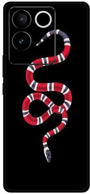 Vcare GadGets Black Red SNK Pattern Vivo T2 Pro 5G Mobile Skin(Multicolor)