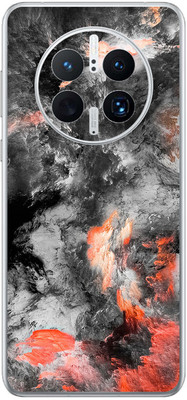 FCS Huawei Mate 50 Pro Printed Back skin Mobile Skin(White Smoke)