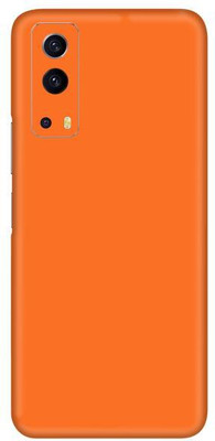 Vcare GadGets Orange Matte vivo i QOO Z3 5G Mobile Skin(Orange Matte)