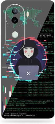 SkinoMania vivo v40e 5g Premium Vinyl Mobile Skin (Multicolor) Mobile Skin(Anonymous Hacker)