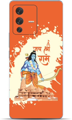 VYBE Vivo V23 Pro Shree Ram Mobile Skin Mobile Skin(Orange ( Crayola) 32)