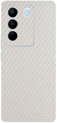 LAMHA Vivo V27 Pro 5G, vivo v27 pro 5g, Vivo Mobile Skin(Ultra Super White CF Wrap Sticker With High Matte Finish.)