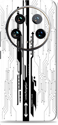 SkinoMania Xiaomi 14 Ultra Premium Vinyl Mobile Skin (Multicolor) Mobile Skin(White-CyberPunk)