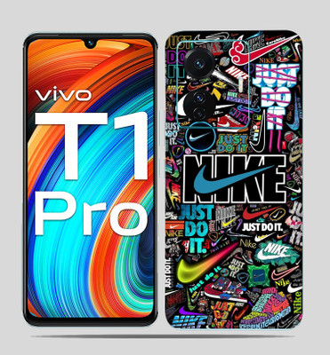 SkinoMania Vivo T1 Pro (5g) Mobile Skin(Nike-Art Multicolor Mobile skin)