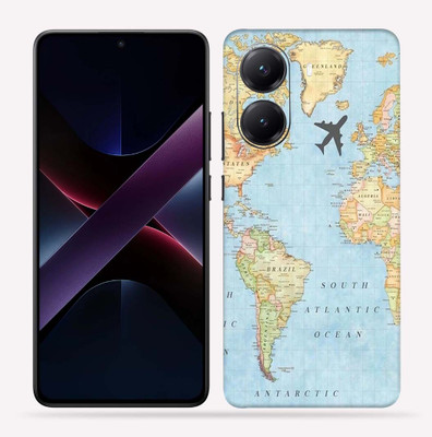 OggyBaba OggyBaba Poco X7 pro 5g Mobile Skin(Word Map)