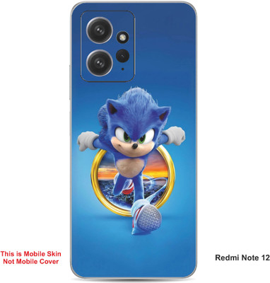 VYBE The Smart Choice Redmi Note 12 Sonic The Hedgehog Embossed Mobile Skin(Bluish A1)