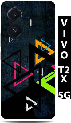 BugguSkin VIVO T2X 5G Mobile Skin(Ultra Super Color Tringels Skin With High Mattte Finish.)